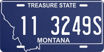 MT license plate 113249S