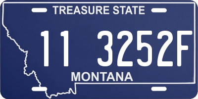 MT license plate 113252F