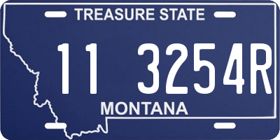 MT license plate 113254R