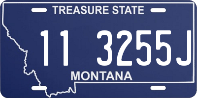 MT license plate 113255J
