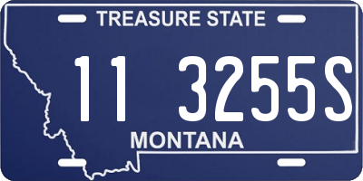 MT license plate 113255S