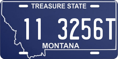 MT license plate 113256T