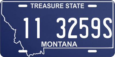 MT license plate 113259S