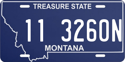 MT license plate 113260N