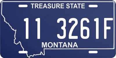 MT license plate 113261F