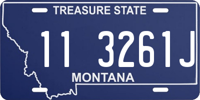 MT license plate 113261J