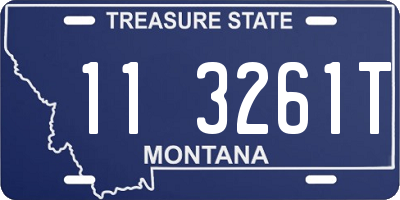MT license plate 113261T