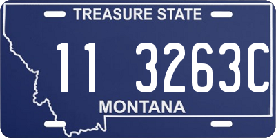 MT license plate 113263C