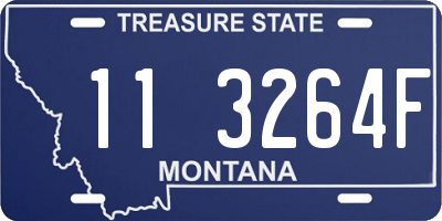 MT license plate 113264F