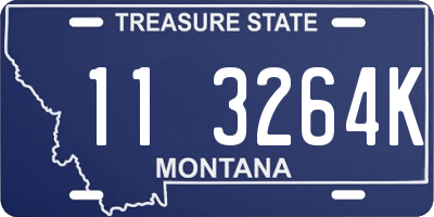 MT license plate 113264K