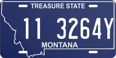 MT license plate 113264Y