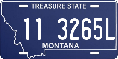 MT license plate 113265L