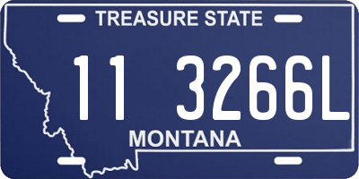MT license plate 113266L