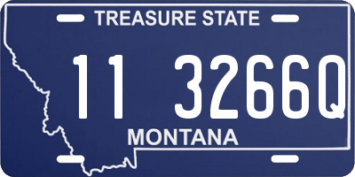 MT license plate 113266Q