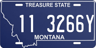MT license plate 113266Y