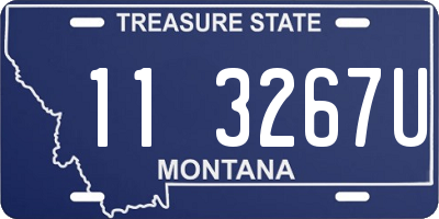 MT license plate 113267U