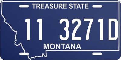 MT license plate 113271D