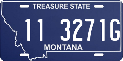 MT license plate 113271G