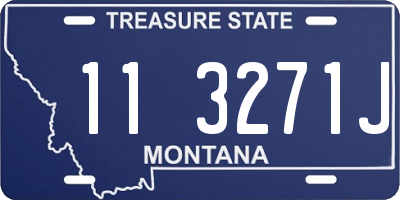 MT license plate 113271J