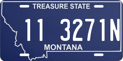 MT license plate 113271N