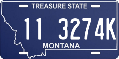 MT license plate 113274K