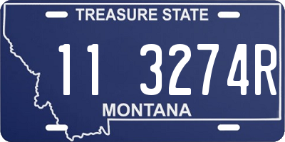 MT license plate 113274R