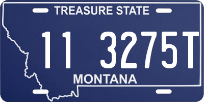 MT license plate 113275T