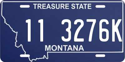 MT license plate 113276K