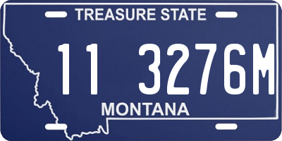 MT license plate 113276M