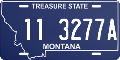 MT license plate 113277A