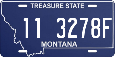 MT license plate 113278F