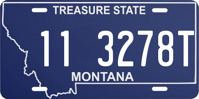 MT license plate 113278T