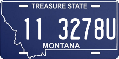MT license plate 113278U