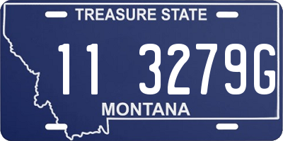 MT license plate 113279G