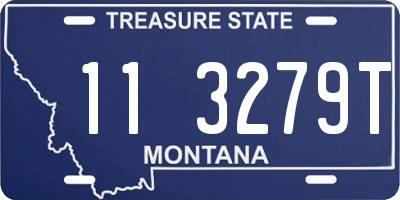 MT license plate 113279T