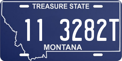 MT license plate 113282T