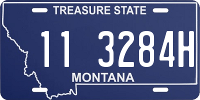 MT license plate 113284H