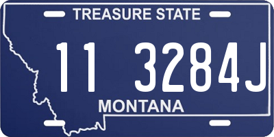 MT license plate 113284J
