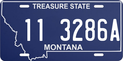 MT license plate 113286A