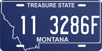 MT license plate 113286F