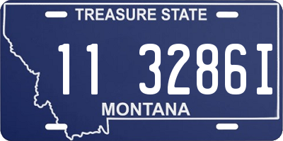 MT license plate 113286I