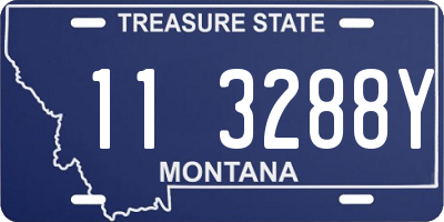 MT license plate 113288Y