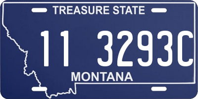 MT license plate 113293C