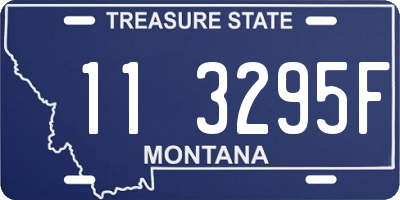 MT license plate 113295F