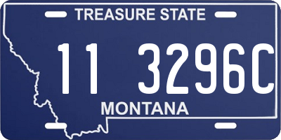 MT license plate 113296C