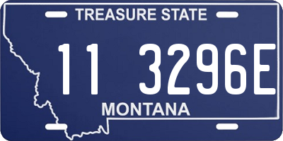 MT license plate 113296E