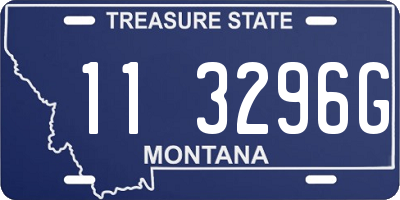 MT license plate 113296G