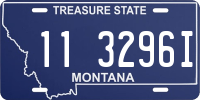 MT license plate 113296I