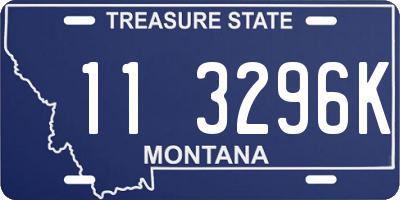 MT license plate 113296K