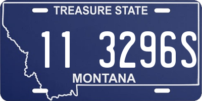 MT license plate 113296S